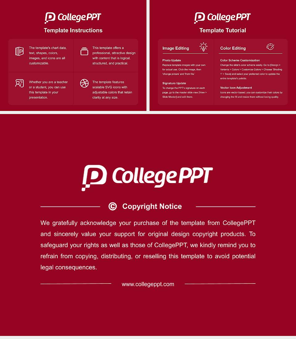 Molloy College Course/Courseware Creation PPT Template4:3 ratio PPT effect preview image5
