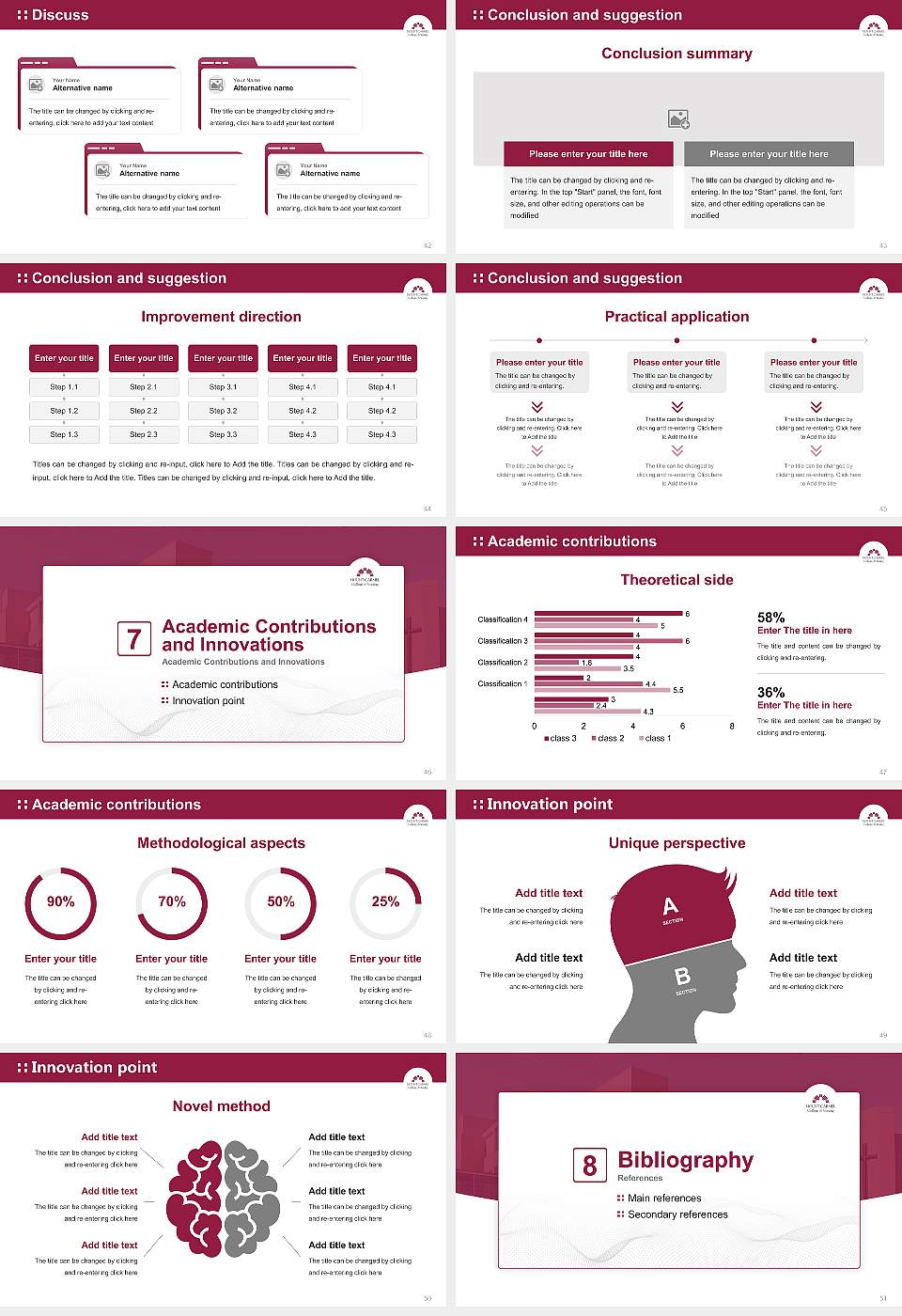 Mount Carmel College of Nursing Graduation Thesis Defense PPT Template16:9 ratio PPT effect preview image6