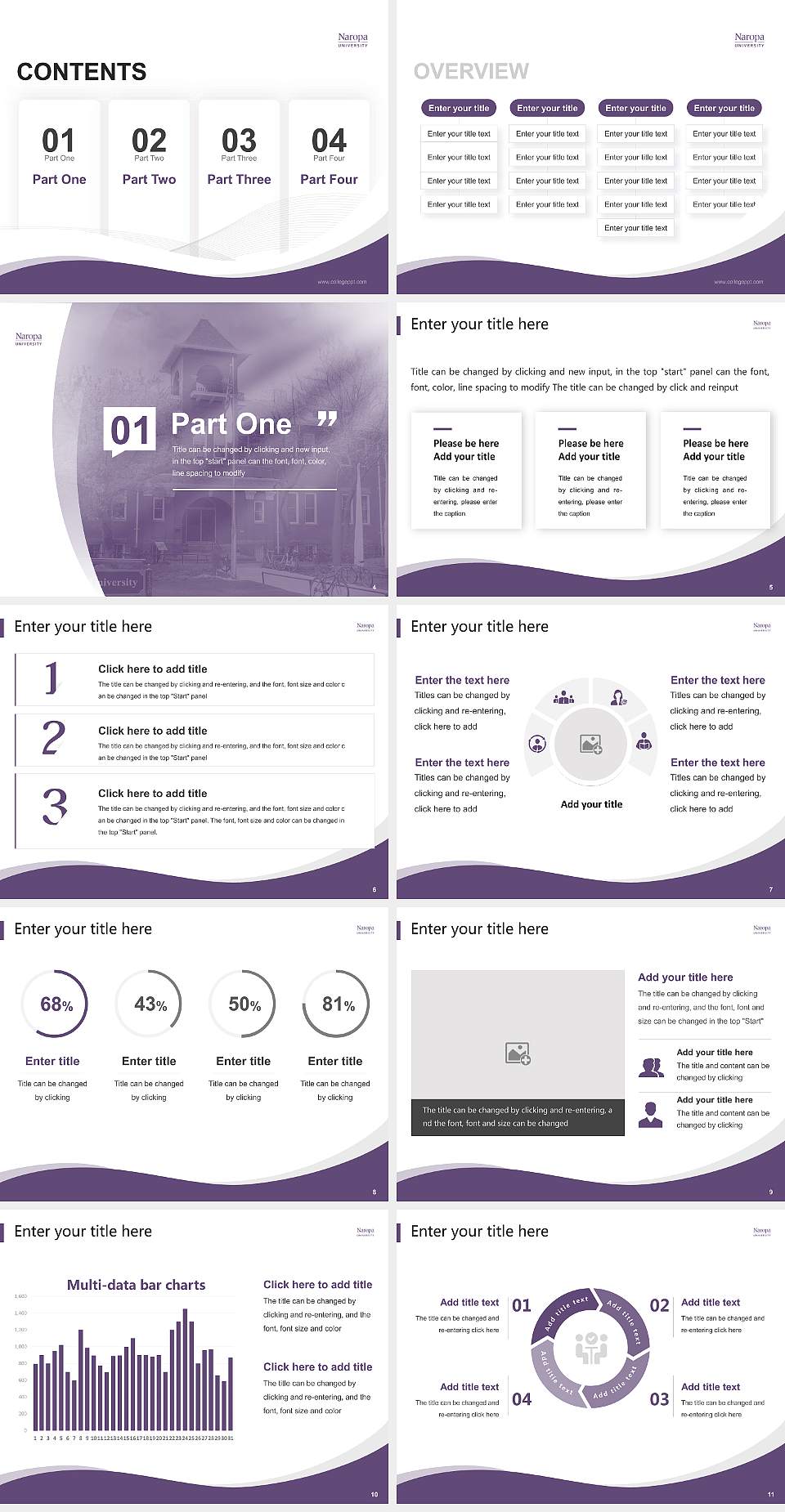 Naropa University Lecture Sharing and Networking Event PPT Template4:3 ratio PPT effect preview image2