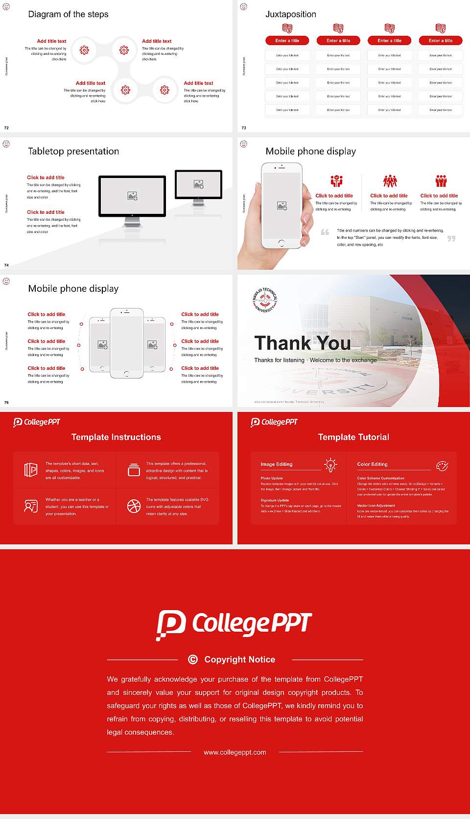 Navajo Technical University Competition/Entrepreneurship Contest PPT Template16:9 ratio PPT effect preview image9