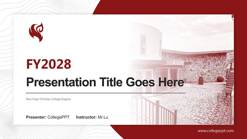 New Hope Christian College-Eugene Academic Presentation/Research Findings Report PPT Template16:9 ratio PPT effect preview image