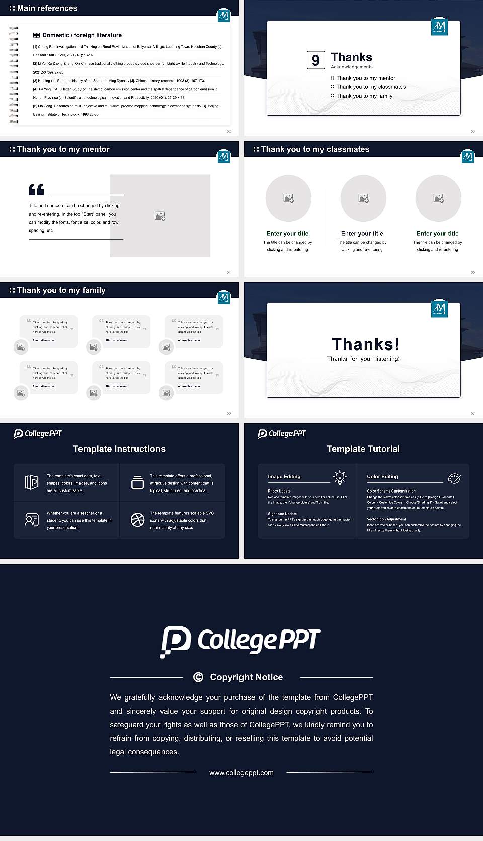 Montana Bible College Graduation Thesis Defense PPT Template16:9 ratio PPT effect preview image7