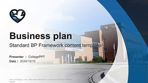 Nebraska Methodist College of Nursing & Allied Health Competition/Entrepreneurship Contest PPT Template