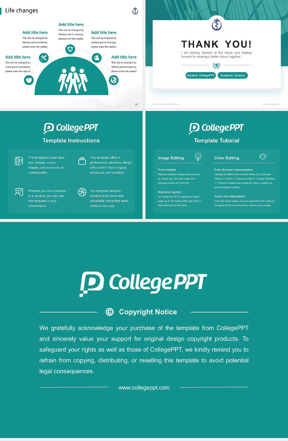 Morehouse School of Medicine National Scholarship Defense PPT Template4:3 ratio PPT effect preview image4