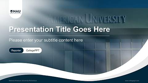 National American University-Richardson Lecture Sharing and Networking Event PPT Template