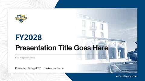Naval Postgraduate School Academic Presentation/Research Findings Report PPT Template