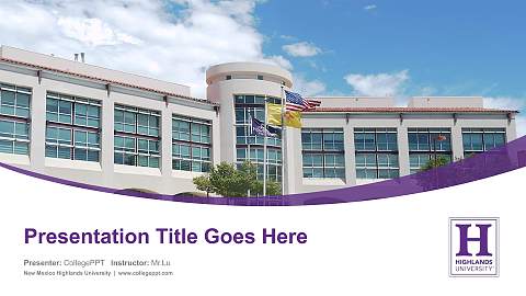 New Mexico Highlands University Course/Courseware Creation PPT Template