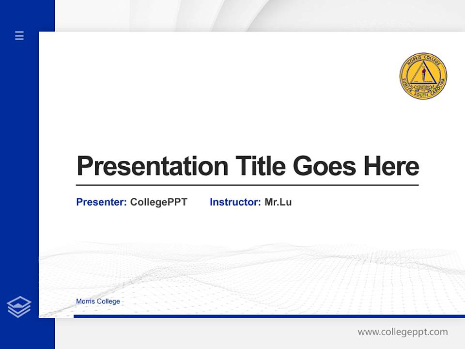 Morris College Thesis Proposal/Graduation Defense PPT Template4:3 ratio PPT effect preview image5