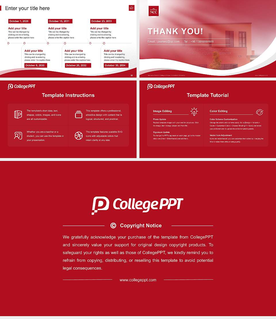 Nebraska Christian College of Hope International University Lecture Sharing and Networking Event PPT Template16:9 ratio PPT effect preview image4