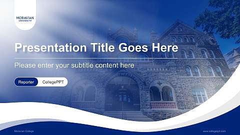 Moravian College Lecture Sharing and Networking Event PPT Template