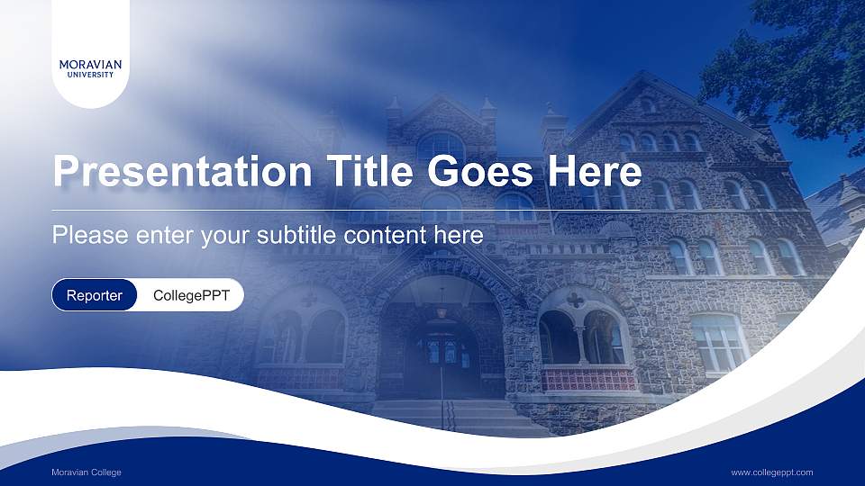 Moravian College Lecture Sharing and Networking Event PPT Template16:9 ratio PPT effect preview image