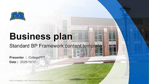 Morehead State University Competition/Entrepreneurship Contest PPT Template