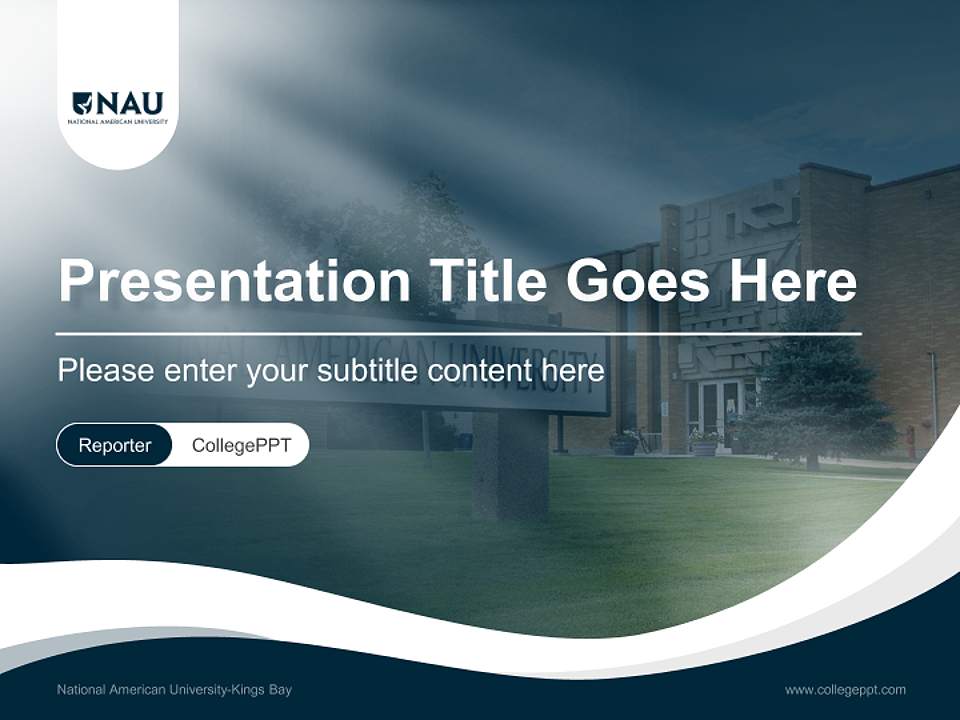 National American University-Kings Bay Lecture Sharing and Networking Event PPT Template4:3 ratio PPT effect preview image4