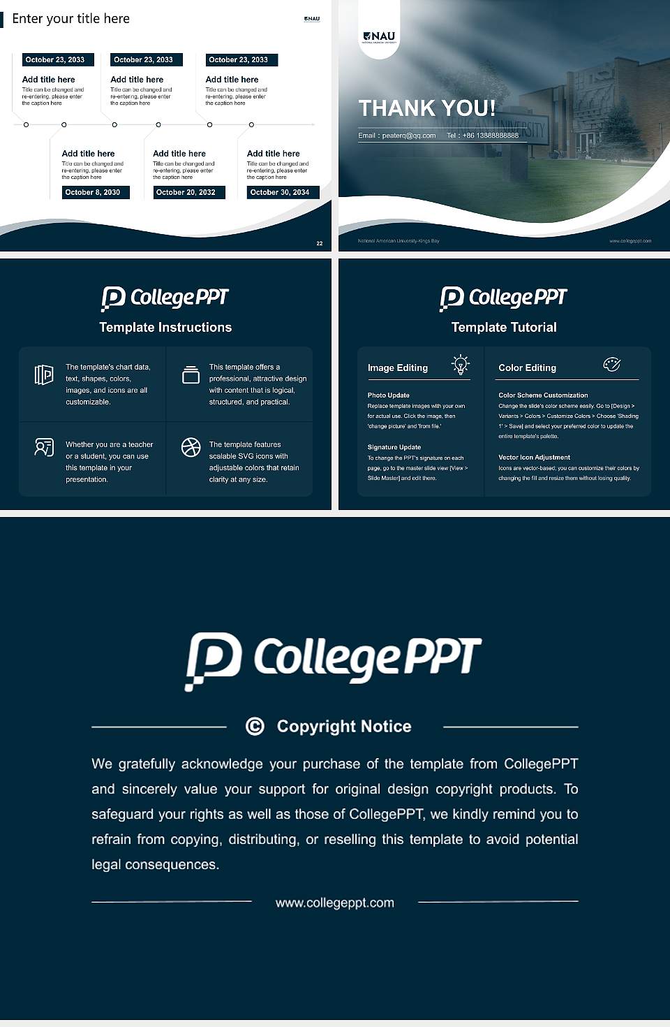 National American University-Kings Bay Lecture Sharing and Networking Event PPT Template4:3 ratio PPT effect preview image4
