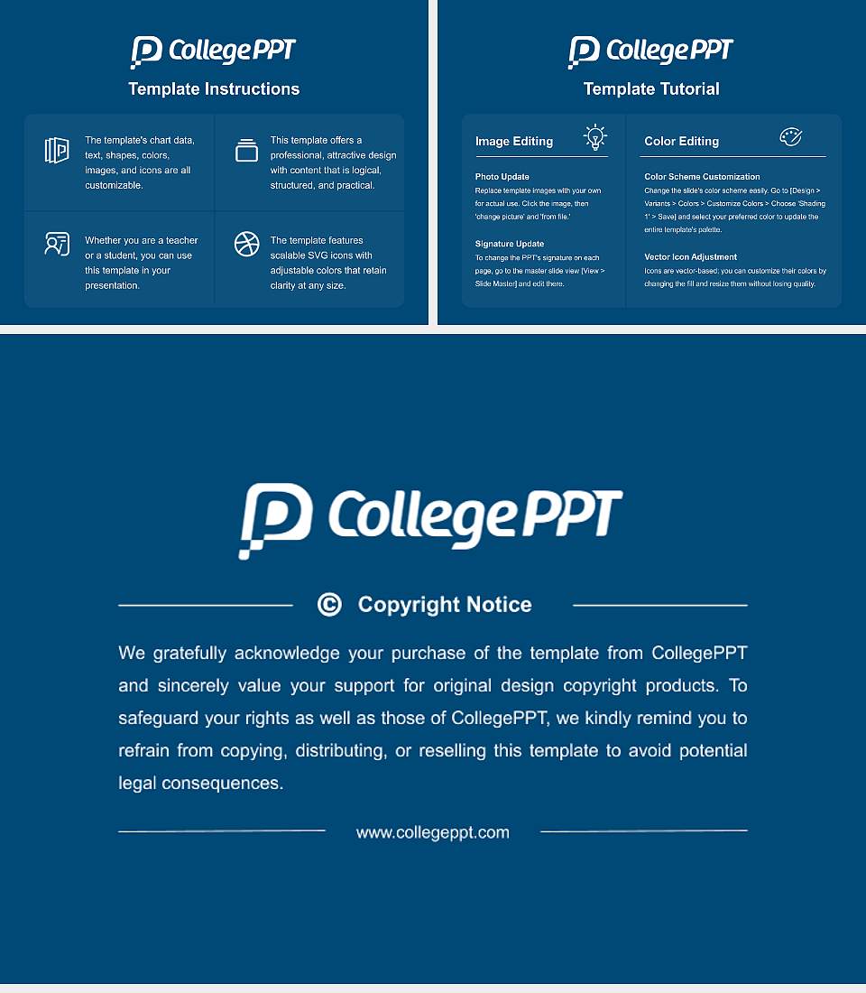 Mount Holyoke College Course/Courseware Creation PPT Template4:3 ratio PPT effect preview image5