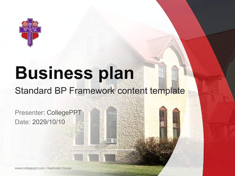 Nashotah House Competition/Entrepreneurship Contest PPT Template4:3 ratio PPT effect preview image9