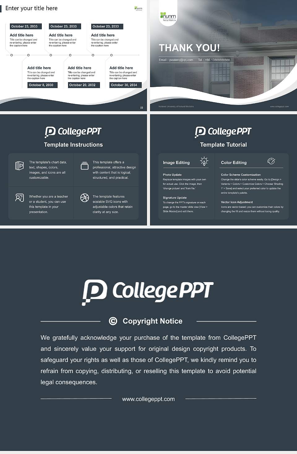 National University of Natural Medicine Lecture Sharing and Networking Event PPT Template4:3 ratio PPT effect preview image4