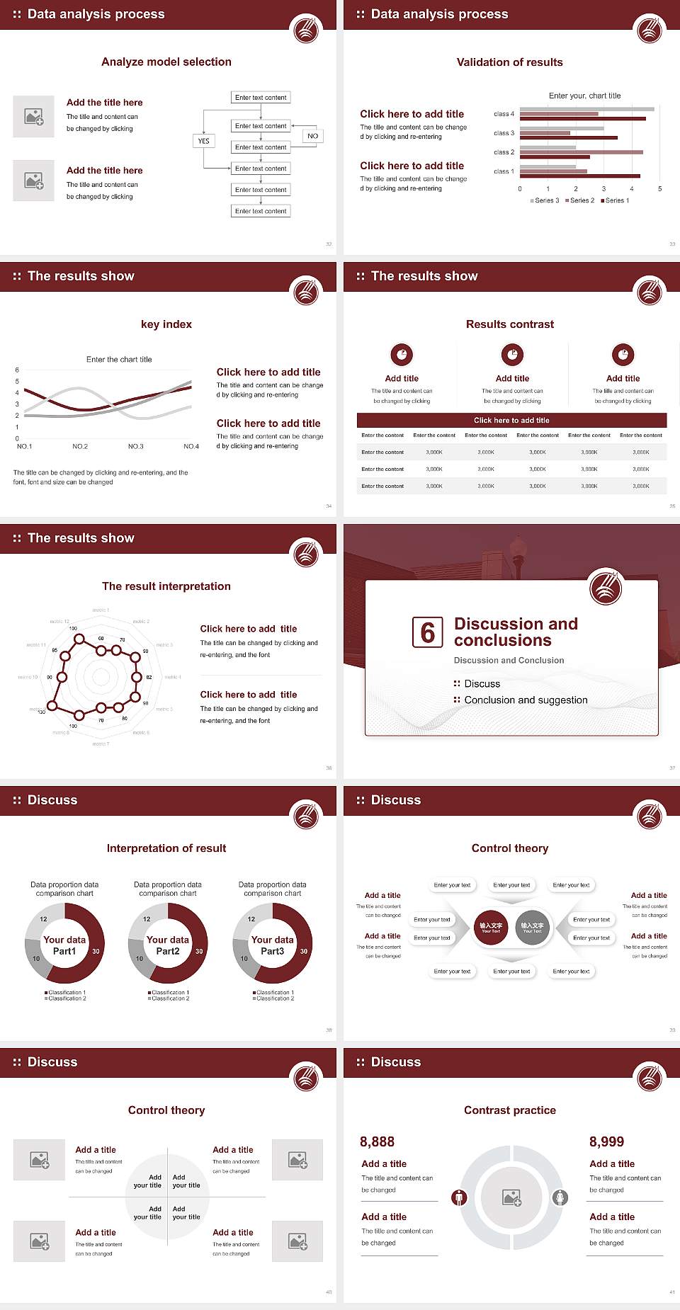 Montana State University-Northern Graduation Thesis Defense PPT Template4:3 ratio PPT effect preview image5