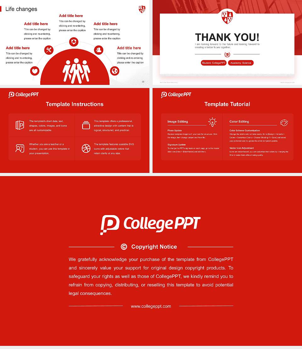 Montclair State University National Scholarship Defense PPT Template16:9 ratio PPT effect preview image4