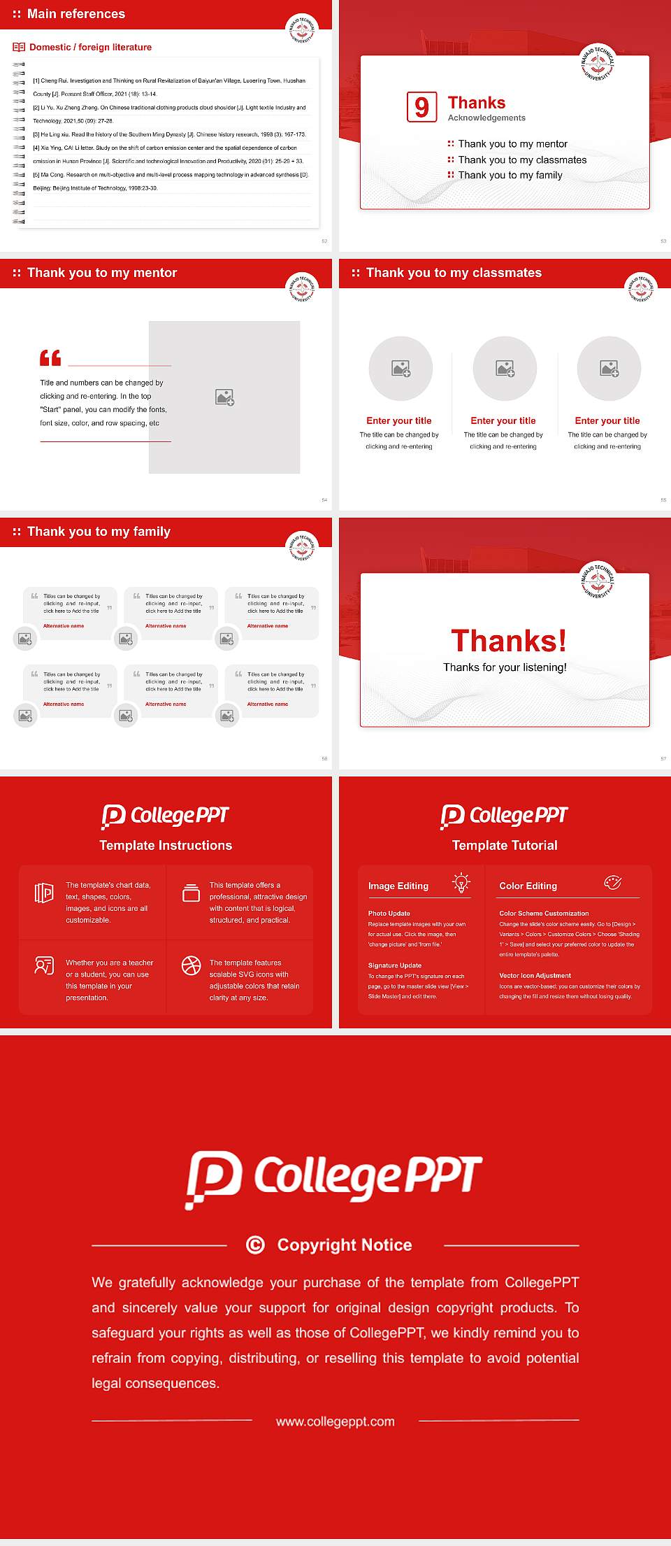 Navajo Technical University Graduation Thesis Defense PPT Template4:3 ratio PPT effect preview image7