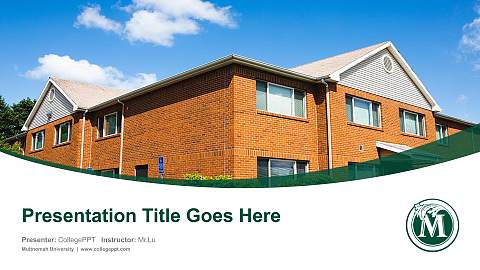Multnomah University Course/Courseware Creation PPT Template