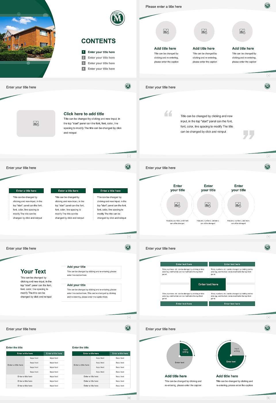 Multnomah University Course/Courseware Creation PPT Template16:9 ratio PPT effect preview image2