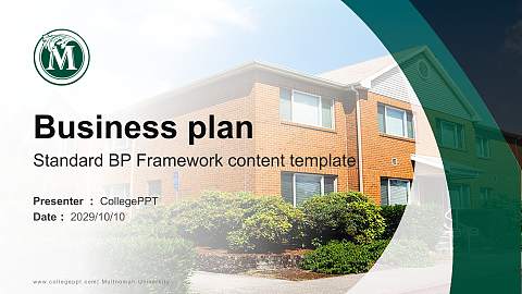 Multnomah University Competition/Entrepreneurship Contest PPT Template