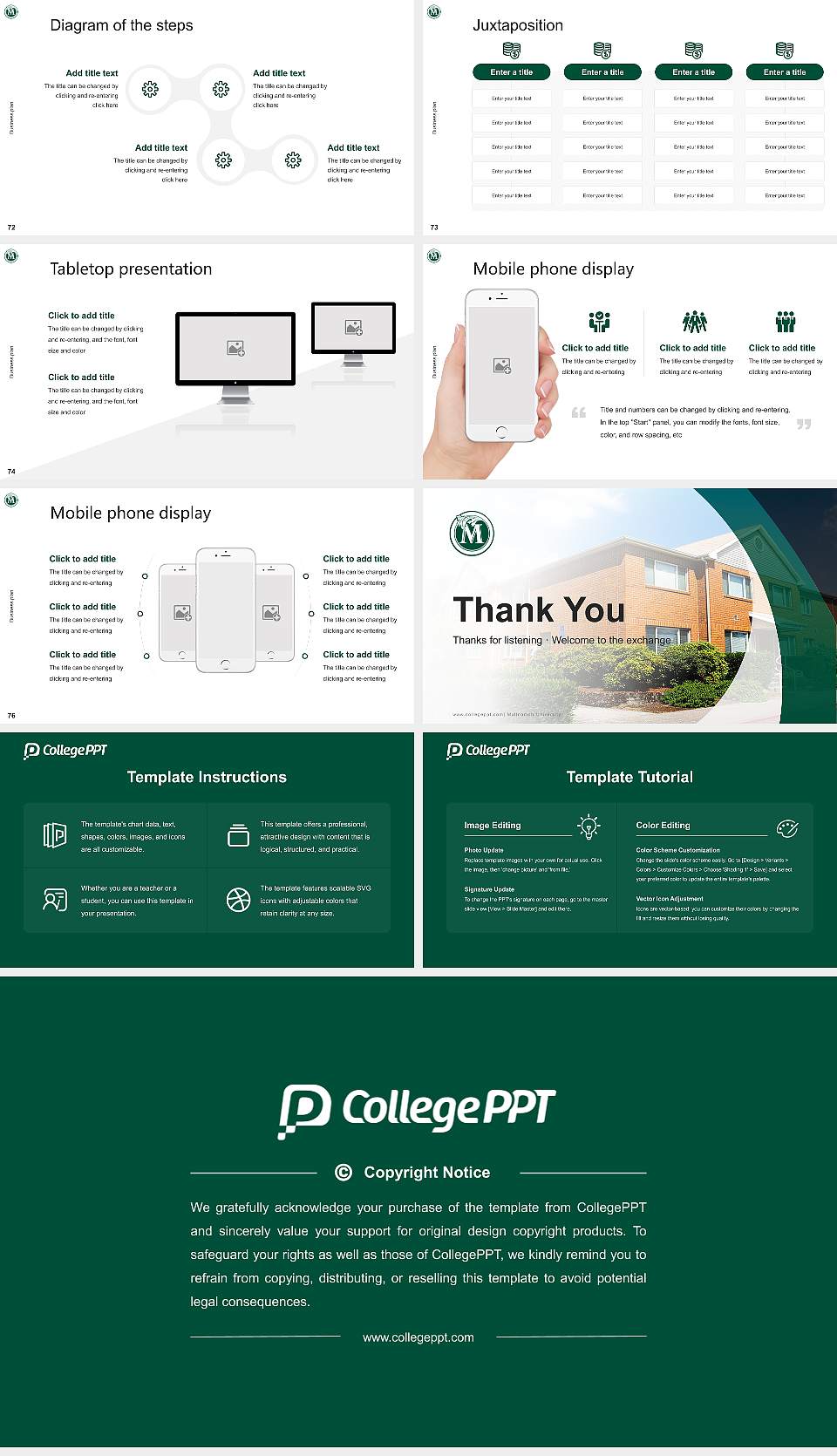 Multnomah University Competition/Entrepreneurship Contest PPT Template16:9 ratio PPT effect preview image9