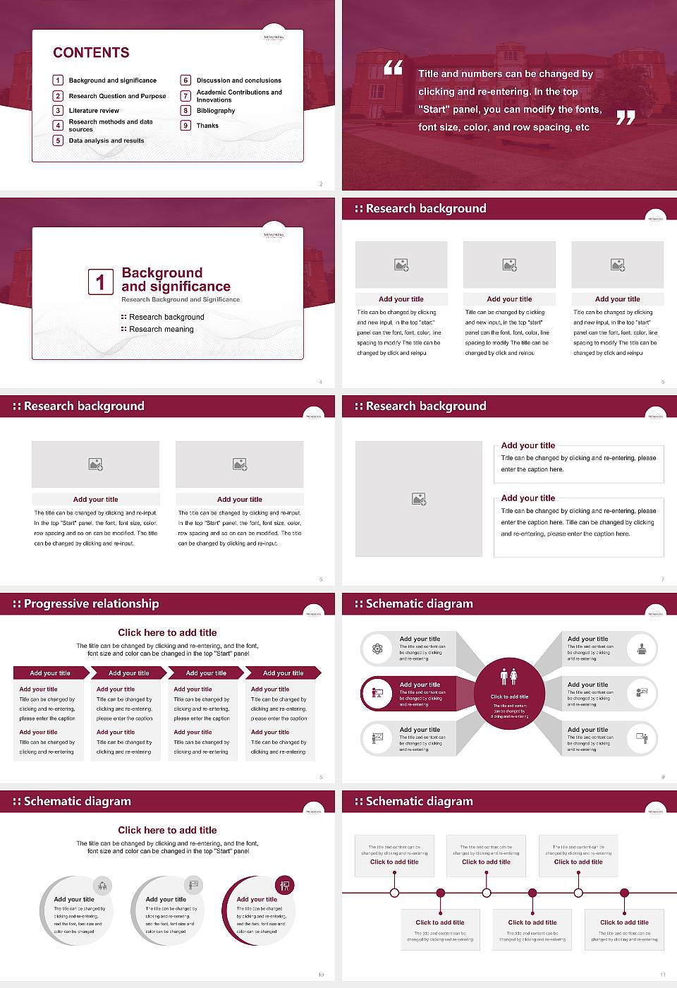 Muskingum University Graduation Thesis Defense PPT Template16:9 ratio PPT effect preview image2