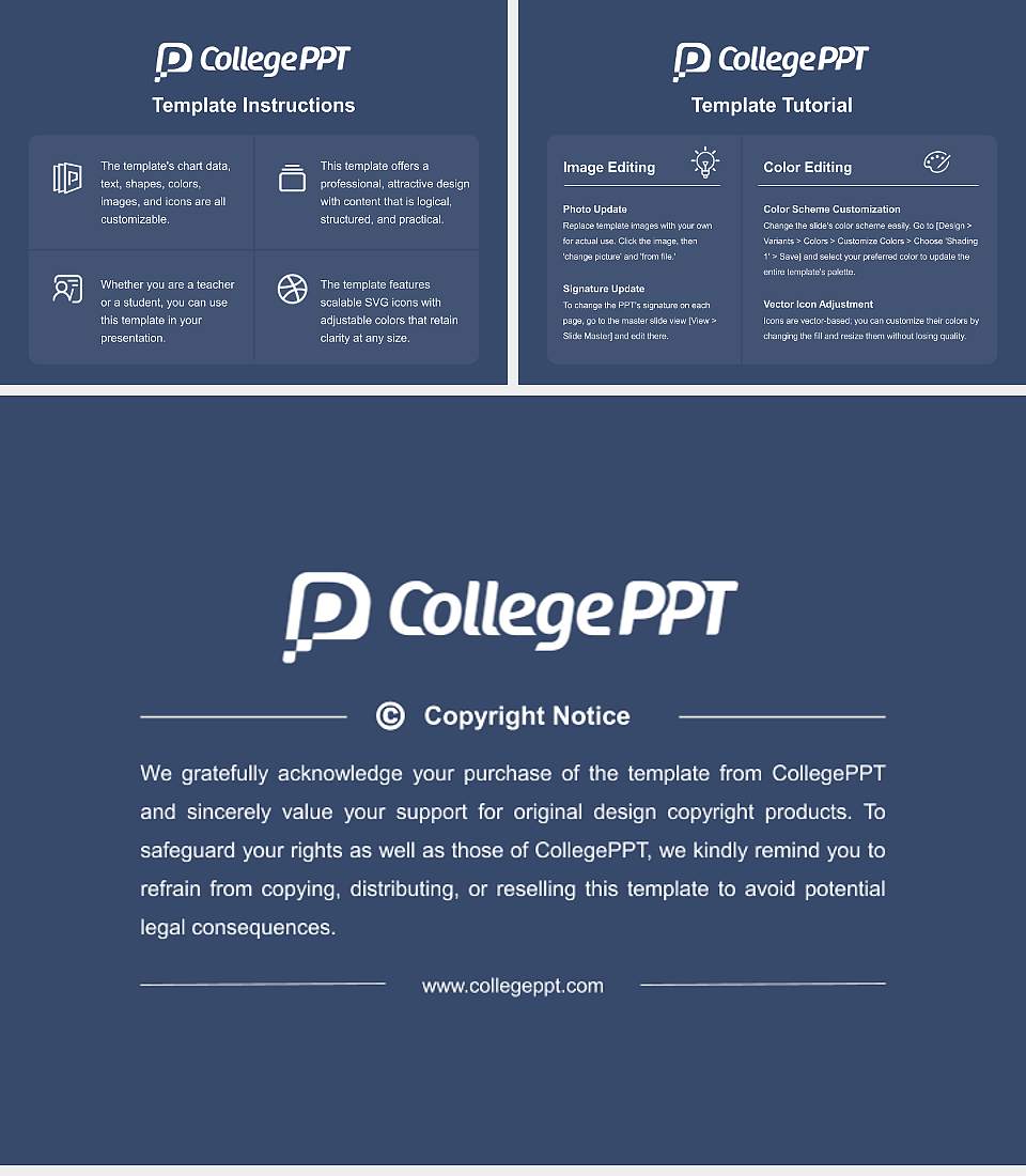 New Saint Andrews College Course/Courseware Creation PPT Template4:3 ratio PPT effect preview image5