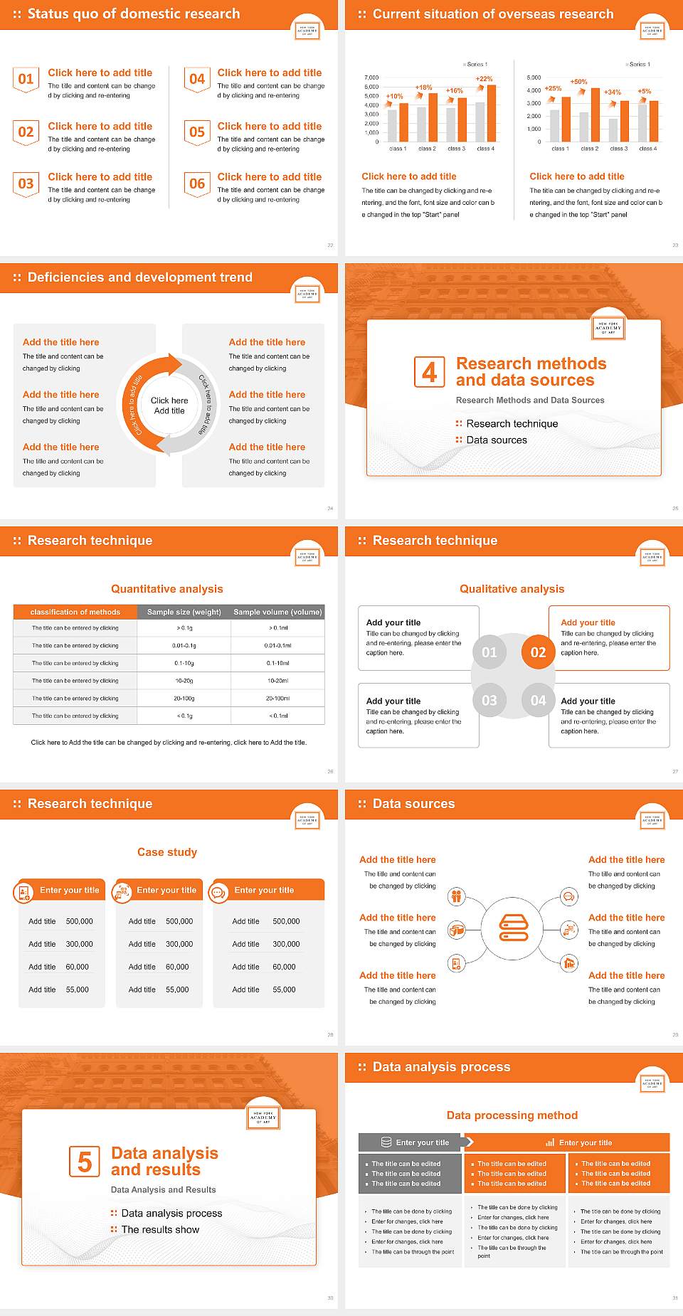 New York Academy of Art Graduation Thesis Defense PPT Template4:3 ratio PPT effect preview image4