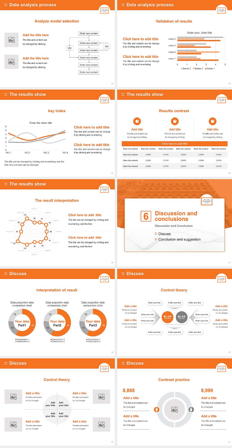 New York Academy of Art Graduation Thesis Defense PPT Template4:3 ratio PPT effect preview image5