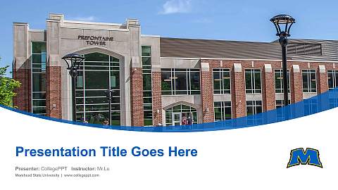 Morehead State University Course/Courseware Creation PPT Template