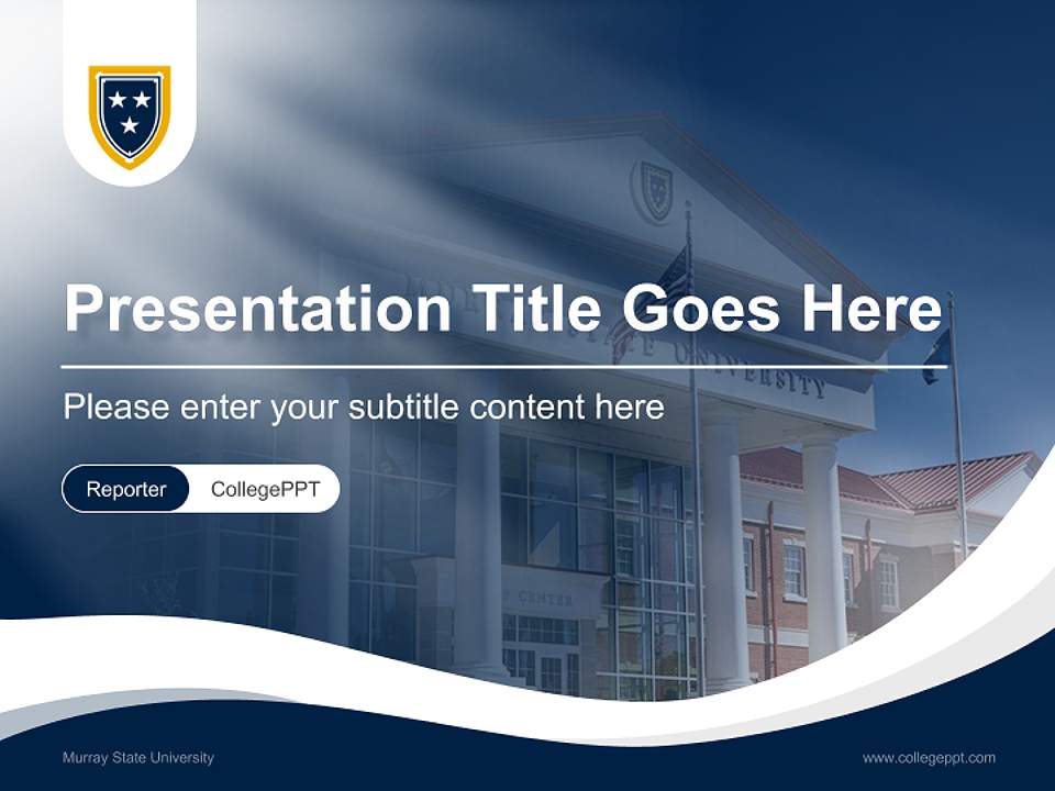 Murray State University Lecture Sharing and Networking Event PPT Template4:3 ratio PPT effect preview image4