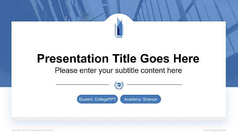 New Brunswick Theological Seminary National Scholarship Defense PPT Template
