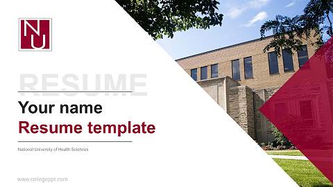 National University of Health Sciences Resume PPT Template