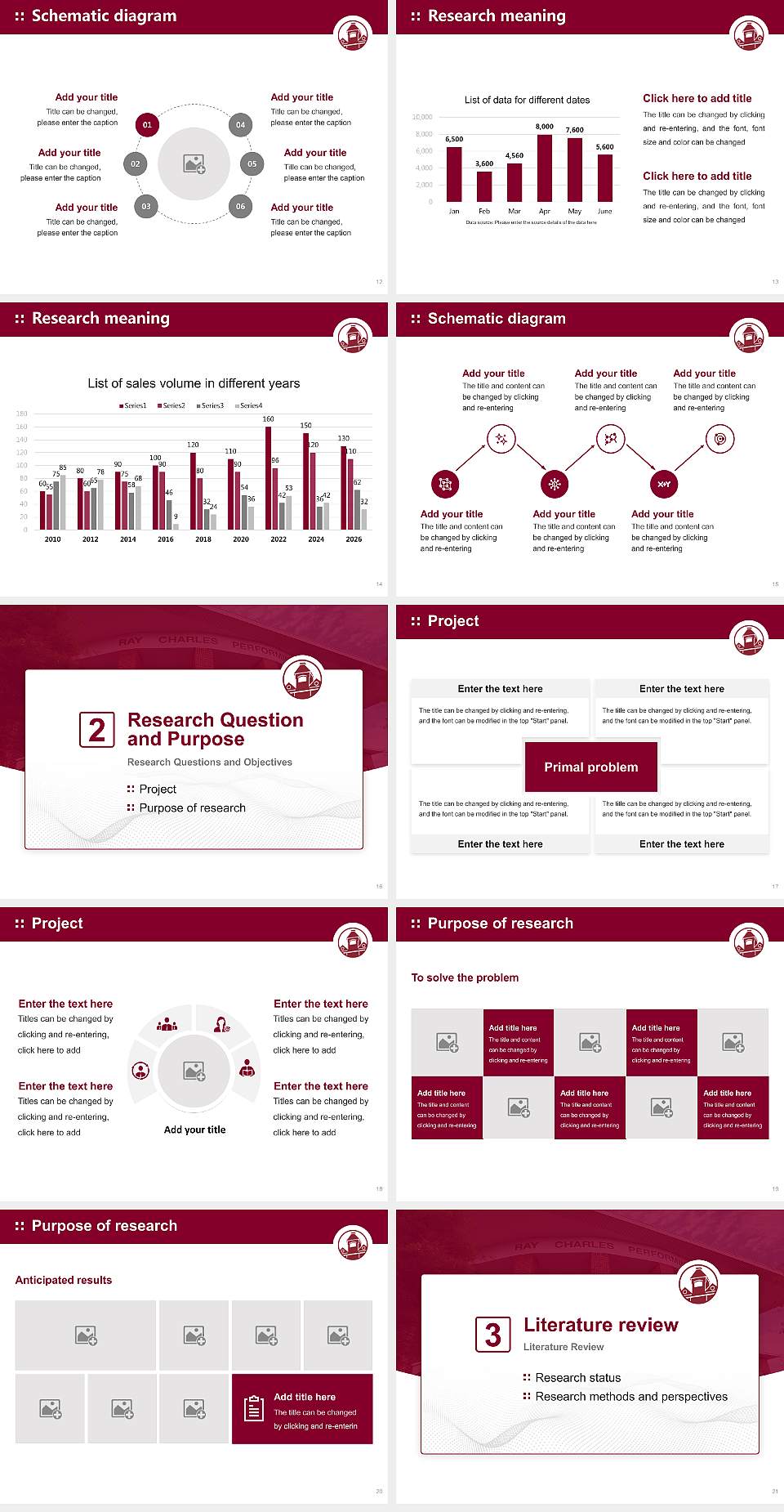 Morehouse College Graduation Thesis Defense PPT Template4:3 ratio PPT effect preview image3