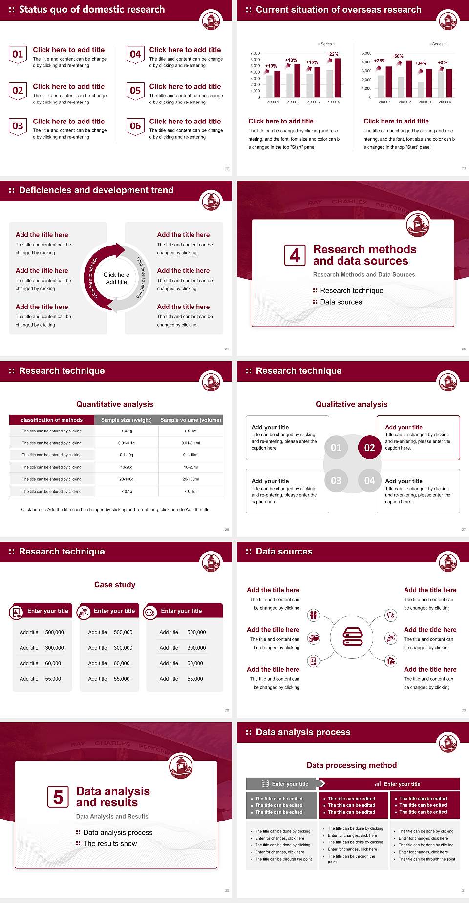 Morehouse College Graduation Thesis Defense PPT Template4:3 ratio PPT effect preview image4