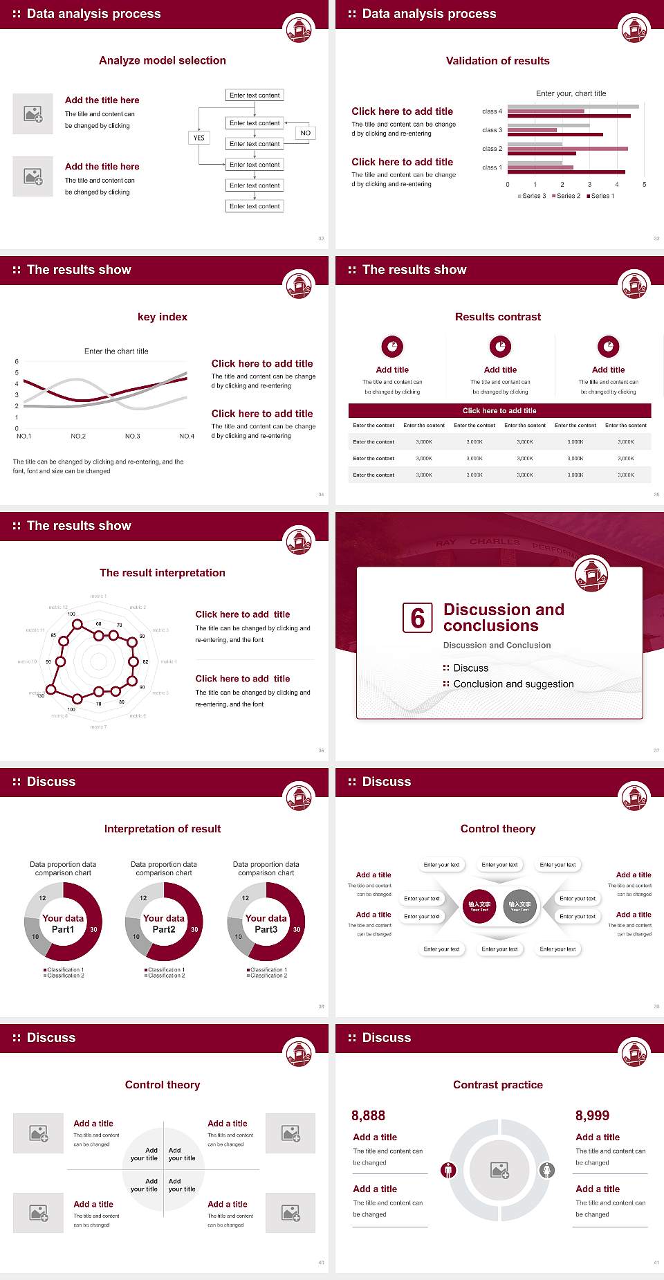 Morehouse College Graduation Thesis Defense PPT Template4:3 ratio PPT effect preview image5