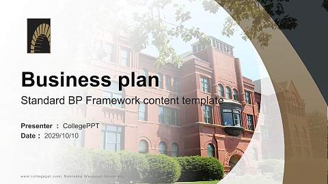 Nebraska Wesleyan University Competition/Entrepreneurship Contest PPT Template