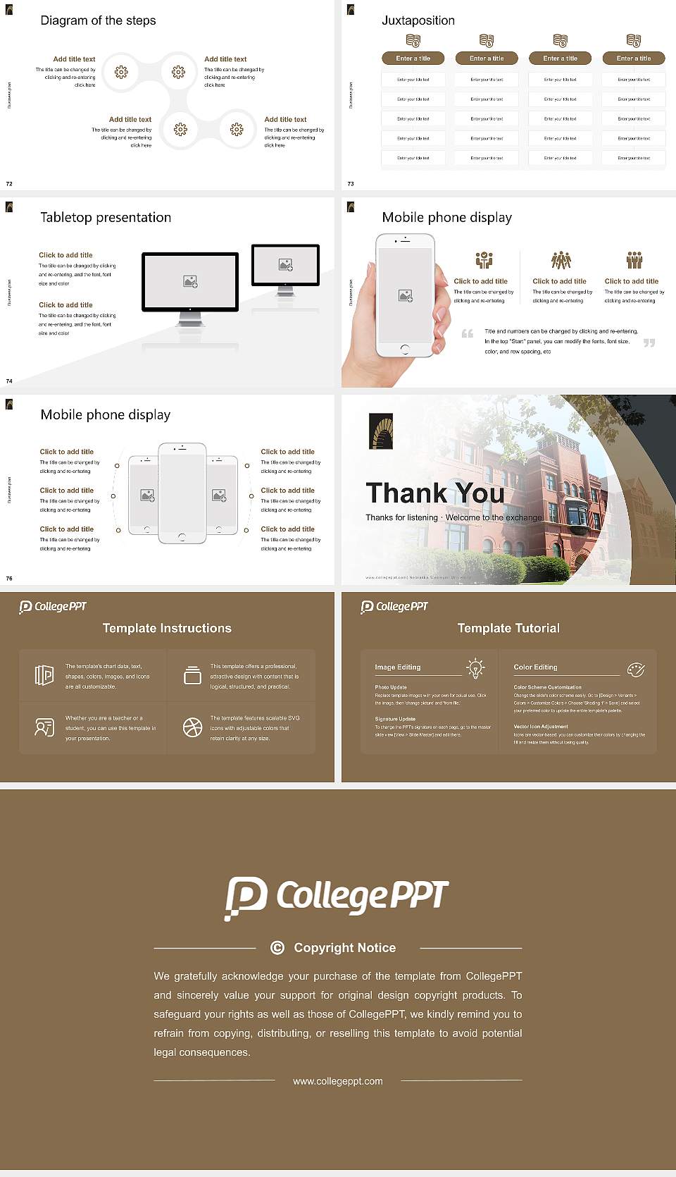 Nebraska Wesleyan University Competition/Entrepreneurship Contest PPT Template16:9 ratio PPT effect preview image9