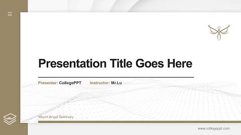 Mount Angel Seminary Thesis Proposal/Graduation Defense PPT Template