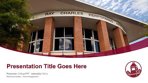 Morehouse College Course/Courseware Creation PPT Template