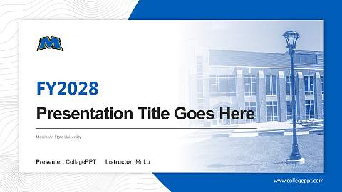 Morehead State University Academic Presentation/Research Findings Report PPT Template