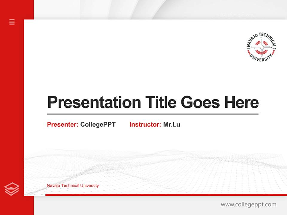 Navajo Technical University Thesis Proposal/Graduation Defense PPT Template4:3 ratio PPT effect preview image5