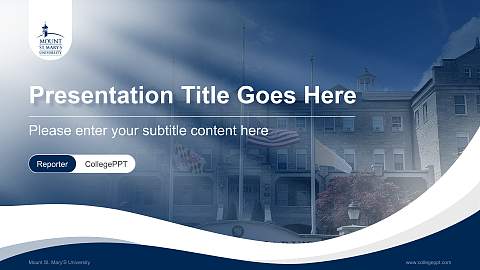 Mount St. Mary’S University Lecture Sharing and Networking Event PPT Template