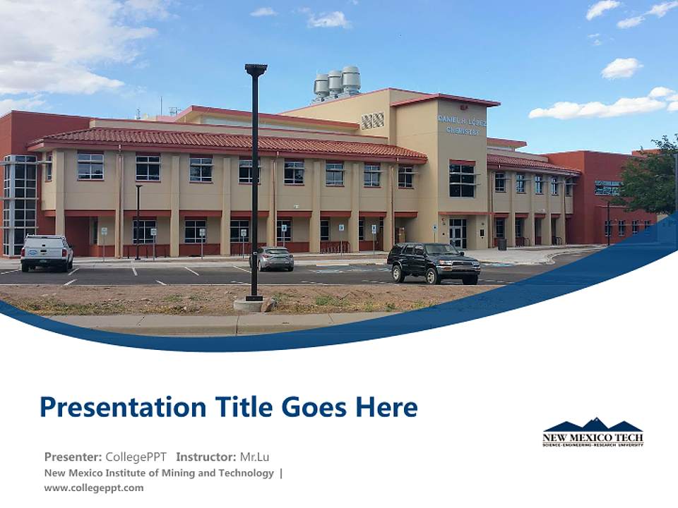 New Mexico Institute of Mining and Technology Course/Courseware Creation PPT Template4:3 ratio PPT effect preview image5