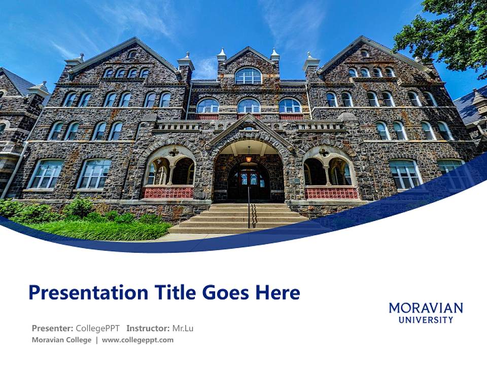 Moravian College Course/Courseware Creation PPT Template4:3 ratio PPT effect preview image5