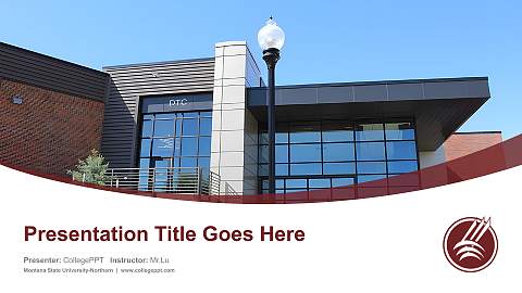 Montana State University-Northern Course/Courseware Creation PPT Template