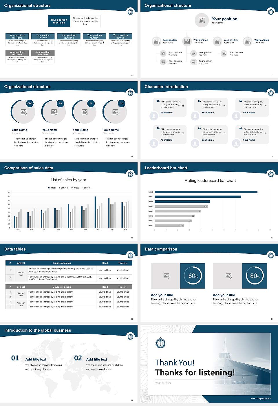 Nazarene Bible College Academic Presentation/Research Findings Report PPT Template16:9 ratio PPT effect preview image4